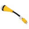 RV Plug Adapter Twisting Locking Receptacle Easily Carry Safety 15A