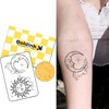 Boldink 2 Pcs Semi Permanent Jagua Tattoos 2 Weeks Long
