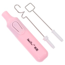 1 Set Electric Pigment Stirrer Mixer Pigment Art Gouache Electric Mixer Scraper Color Blending Mixing Tool for Art Gouache Painting Drawing Pink