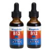 Paquete de 2 Botellas Vitamina B12 Lquida Sublingual Bioganic Vegana,