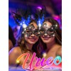 Urieo Masquerade Mask, Black Feathers Party Mask, Venetian Lace Masks