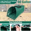 60 Gallon Leaf Collector,Collapsible Lawn & Leaf Bag,Heavy Leaves Pick