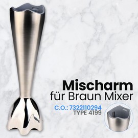 Braun Replacement Hand Blender for Braun 4199 C.O:7322110294 for Multiquick 7