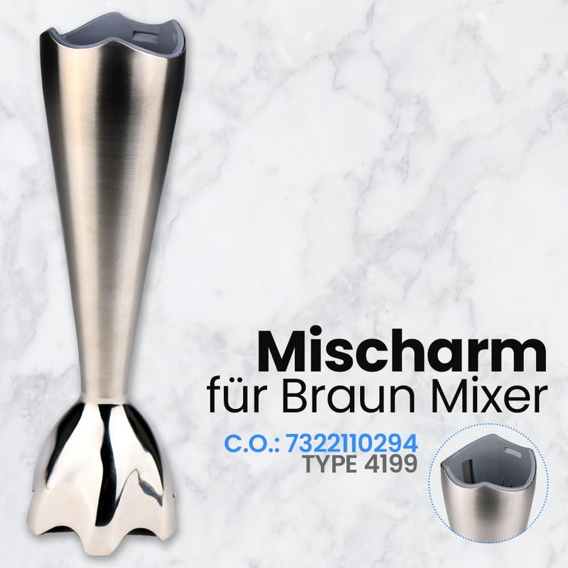 Braun Replacement Hand Blender for Braun 4199 C.O:7322110294 for Multiquick
