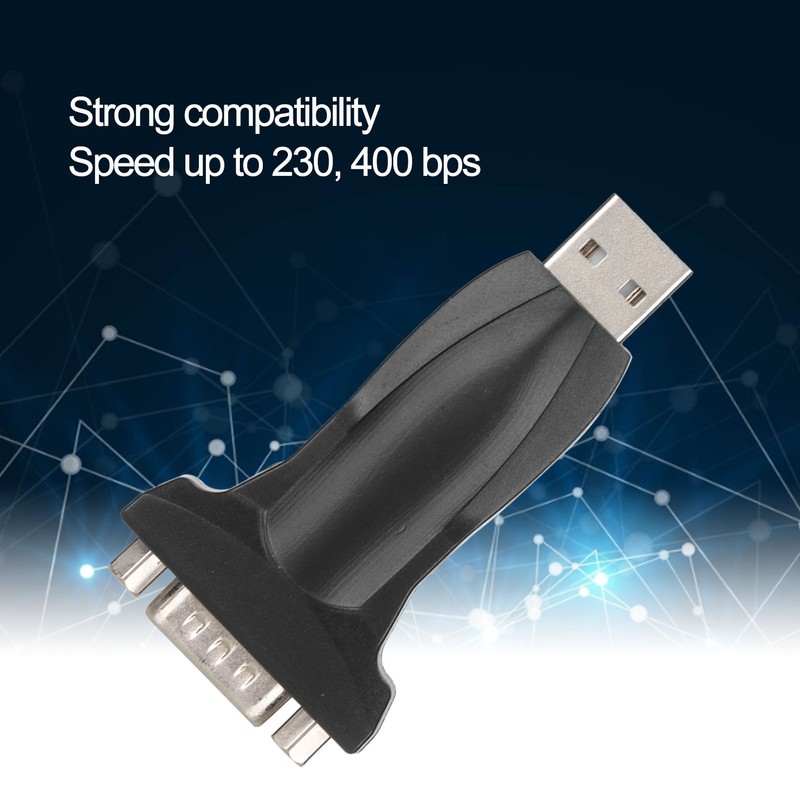 USB to RS232 Converter Male 9 Pin Serial Built In