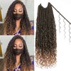 Unionbeauty Pre looped Goddess Locs Crochet Hair 9 Packs 18