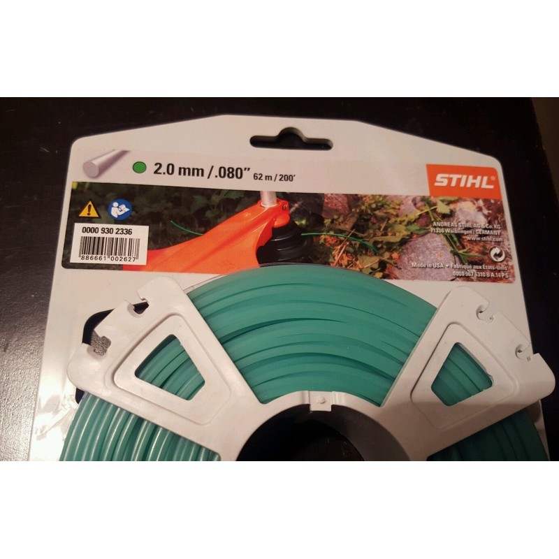 Stihl 000 930 2336 Round Strimmer Line 2.0 mm Green