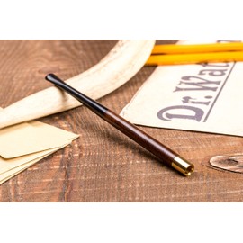 Dr. Watson - 13 cm Zigarettenspitze aus Holz, Handgefertigt, Glatt, wahlweise in Regular oder Extra Slim Größe (EXTRA SLIM)