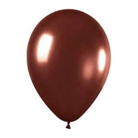 SHATCHI Metallic Colour Pearlized 12" Helium Quality Latex Balloons Birthday Wedding Anniversary Christening Christmas Communion Party Decoration Baloon, Dark Brown, 25pcs