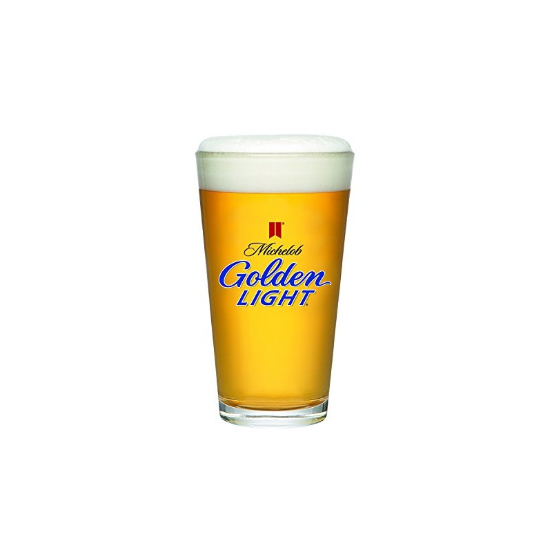 Michelob Ultra Pint Beer Glass, 16 oz, Clear