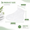 Thfaeyta 200 Pcs Plastic Foot Covers for Feet Pedicure Moisturizing