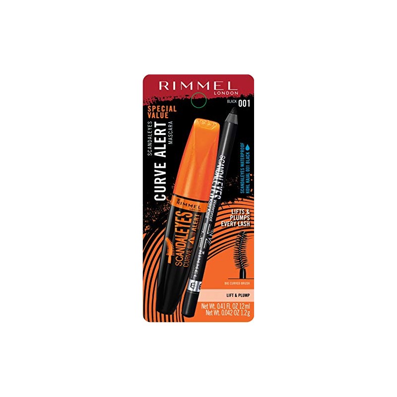 Rimmel ScandalEyes Curve Alert Mascara with ScandalEyes Waterproof Kohl Kajal