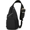 RAINSMORE Mochila Cruzada para Hombre Bolsas al Hombro Impermeable Bolso
