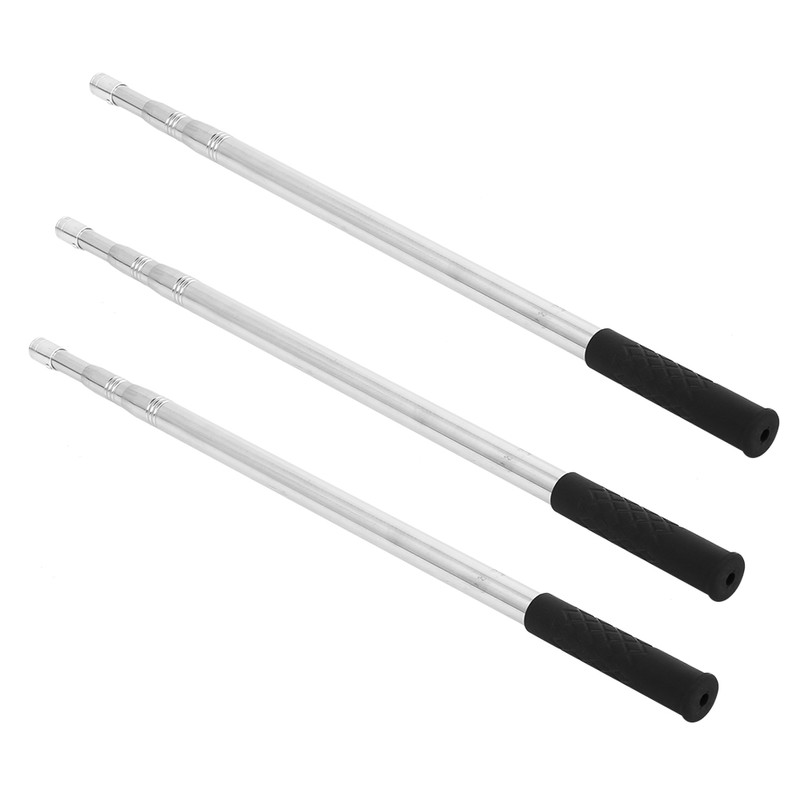 3Pcs 8mm Stainless Steel Harpoon Rod Diddle Net Stick Fishing