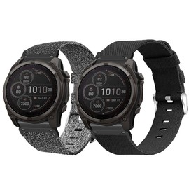 Blueshaweu 20 mm 22 mm 26 mm QuickFit Bracelet Compatible with Garmin Fenix 8, Nylon Knitted Replacement Watch Strap Compatible with Garmin Fenix 8 43 mm / 47 mm / 51 mm Series etc. Watch