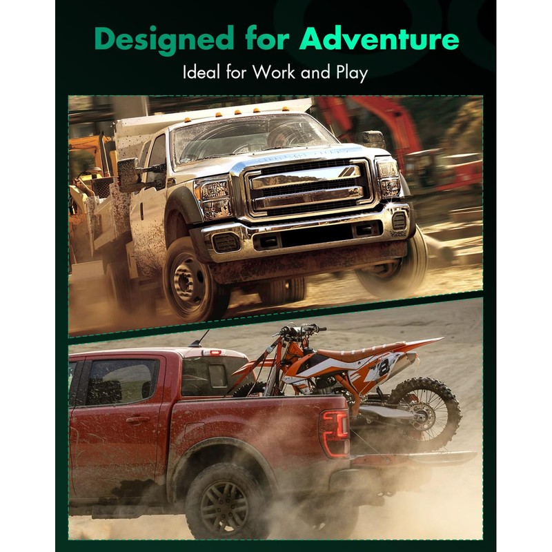 SCITOO Rear Bed Step Folding Tailgate Step For 2020-2024 for