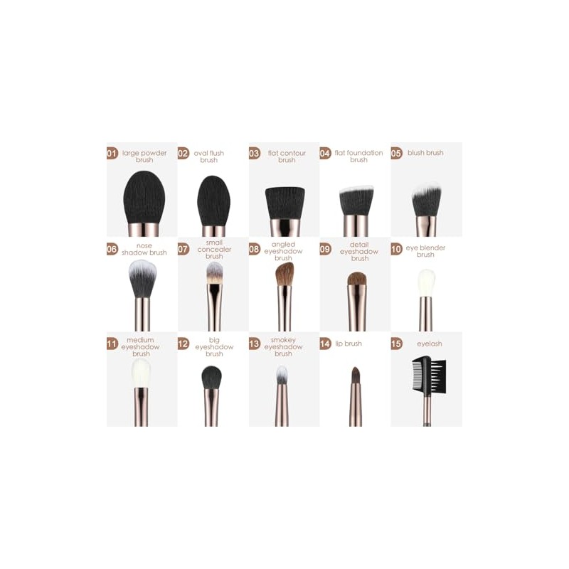 HAPPITON Professional Eyeshadow Blending Brush - Ultra - Soft Bristles