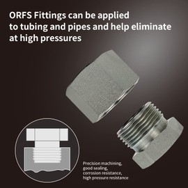 Pikwo 160 PC JIC and ORFS Master Industrial Hydraulic Cap and Plug Hose Tube and Pipe Fitting Kit Cap and Plug Kit Precision Threading in ORFS and 37° Dash Sizes 4 6 8 10 12 16