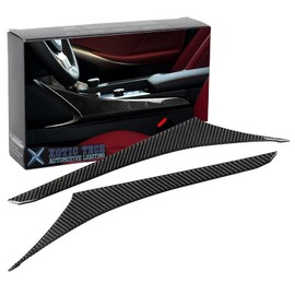 Xotic Tech Armrest Console Gear Side Panel Cover Trim, Genuine Soft Carbon Fiber, Compatible with Lexus IS250 IS300 IS350 2014-2018