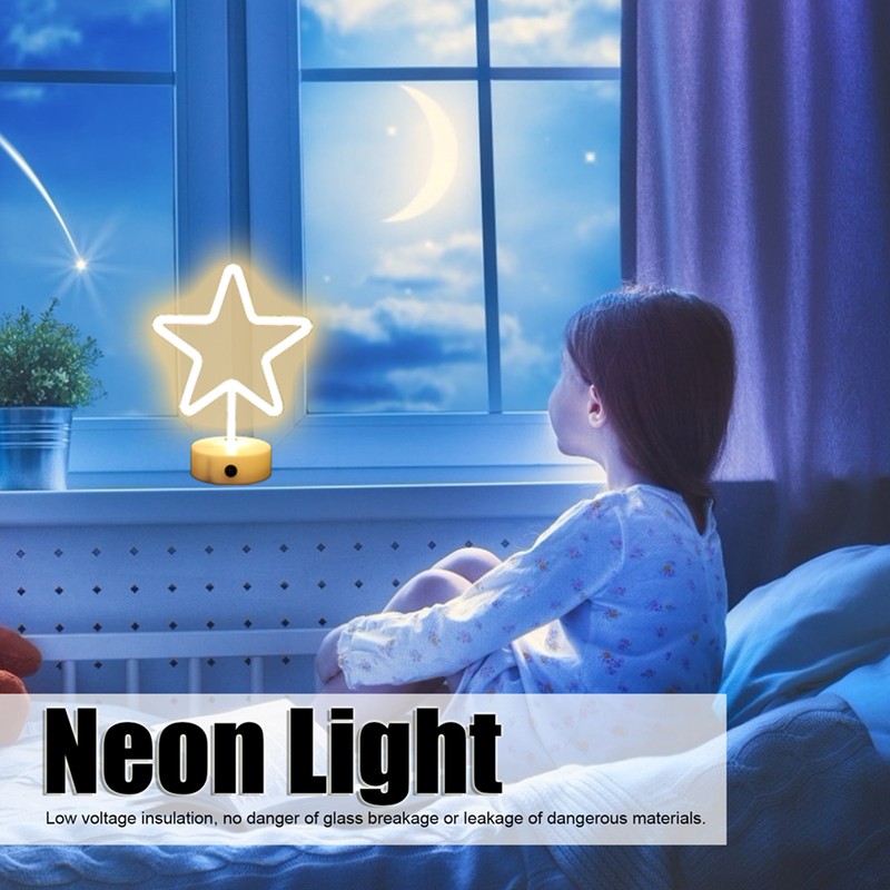 LED Neon Light FivePointed Star Neon Sign Art Decoration for