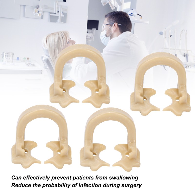 4pcs Resin Dental Dam Clamps Barrier Clip Dental Materials Tool