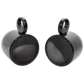 Rockville 2) 8” Black Wakeboard Tower Enclosure Pods For Wet Sounds XS-808 Marine Speakers