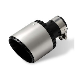 Krtopo Exhaust Tips Silencer Silver 2.5 Inch 63 mm Inlet 3.5 Inch 89 mm Outlet Exhaust Pipe Stainless Steel Aluminium Alloy Rear