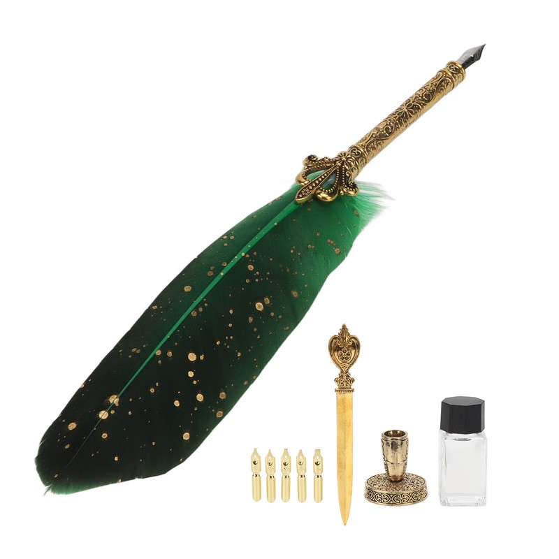 Quill Pen Set Retro Elegant Exquisite Smoothing Writing Multiple Replacement
