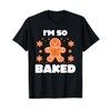 Funny Baked Gingerbread Man Costume Christmas Cookie T-Shirt
