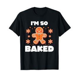 Funny Baked Gingerbread Man Costume Christmas Cookie T-Shirt