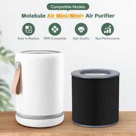 3-pack Air Mini/Mini+ Replacement filter, Compatible with Molekule Air Mini & Air Mini+ Air Purifiers, Pre Filter+True H13 HEPA+Activated Caebon Filter 3 Stages High-Efficiency Filtration