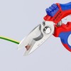 Knipex Angled Electricians' Shears with multi-component grips, glass fibre reinforced