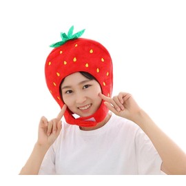 Speed mao Cute Strawberry Hat Cap for Cosplay, Costume, Events and More