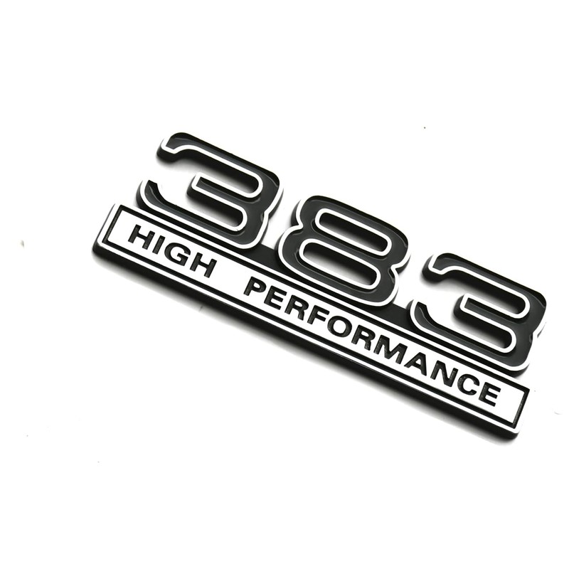 2pcs 383 6.2L High Performance Engine Emblems Badge 3D Decals