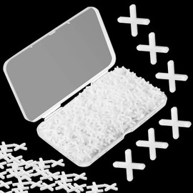 Honoson 500 Pieces Wide Tile Spacers Tiles Leveler Spacers Replaceable Levelers Wall Floor Cross for Ceramic Tile and Stone Installation(1/8 Inch)