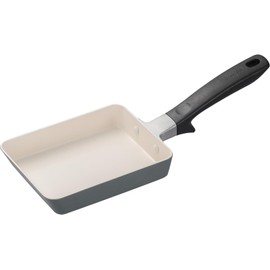 Kyocera Cerabrid PFAS, Lead, Cadmium, Fluorine Free Ceramic Coating Tamagoyaki Pan 5.1×7.1 inches, Gas Cook-Top Only, Non-stick, Use Oil, Medium Heat or Lower, Calm Green CF-GED-WGR