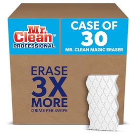 Mr. Clean Magic Eraser Extra Durable, 4.6 x 2.4, 0.75 Pulgadas de Grosor, Blanco, 30/Caja