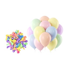 Bezente Pastel Balloons Latex Party Balloons - 150 Pack 5 inch Spring Macaron Helium Balloons for Birthday Baby Shower Wedding Rainbow Party Decorations