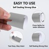 Germiwipe 2500 Pcs Gray Napkin Bands,Paper Napkin Rings Self-Adhesive,Silverware Wraps