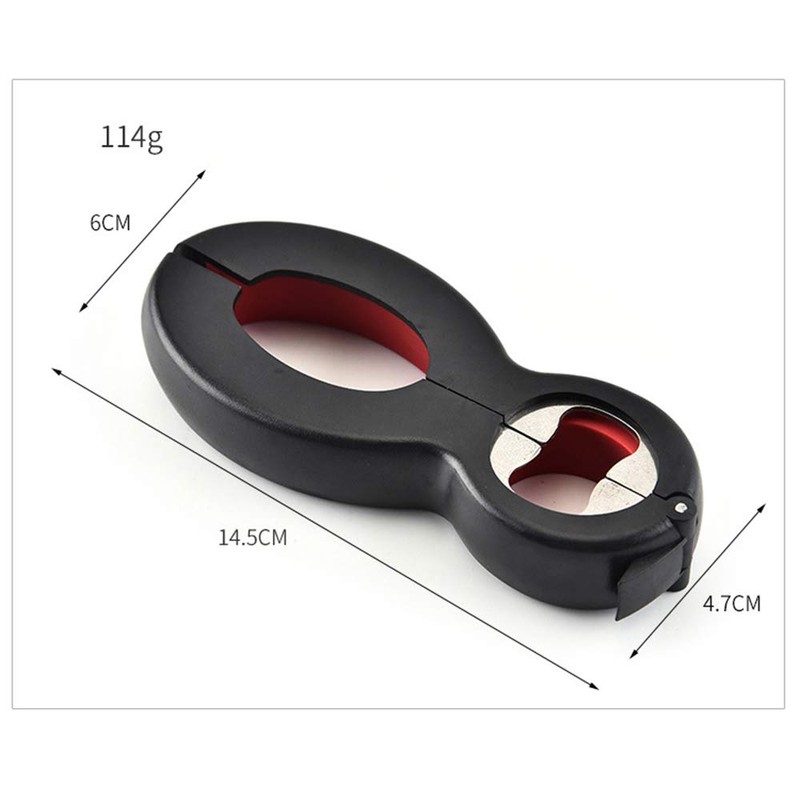 Tongke 6 in 1 Jar Bottle Can Lid Opener, Multi
