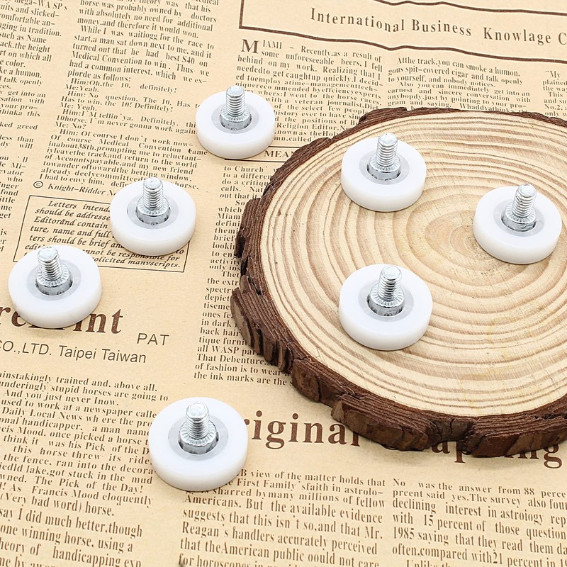 Litoexpe 0.98 Inch Drawer Slide Roller, 12 Pieces Drawer Replacement