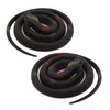 Homdipoo Realistic Fake Rubber Toy Snake Black Fake Snakes That