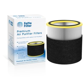 Fette Filter - FLT151 Replacement True Hepa H13 Filter V Compatible with GermGuardian for Models AC3000, AC151, AP3151, AC3000W, AC3000,AC151W AirSafe Series Black/Yellow. Pack of 1