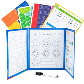Magnetic Fraction Educational Puzzle(22X18cm), Fraction Fun Math Memory Cards