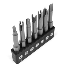 OHIY Special Shape Screwdriver Insert Bit Set Phillips Slotted U-Shape Y-Type Triangle Inner Cross 3-Points Durable CR-V Steel 2" Long Shank with Standard 1/4" Hex Drive