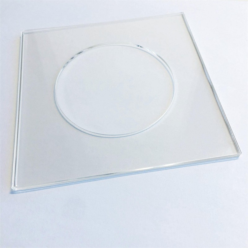 5 Pcs Clear Acrylic Coasters with Insert for Cocktail Napkins,