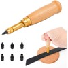 THJOPOKEEL Japanese Screw Hole Punch, Screw Hole Puncher with Wood