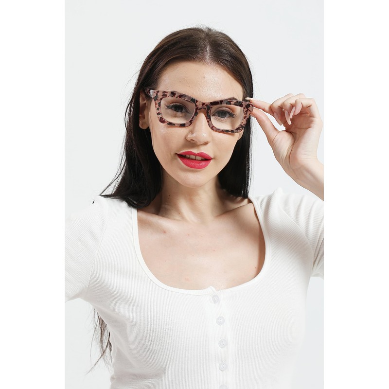 REAVEE 3 Pack Oprah Style Reading Glasses for Women Blue