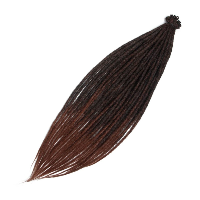 20 Inch Thin 0.6cm Dreadlock Extensions Soft Handmade Synthetic Dreads