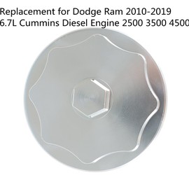 WFLNHB Fuel Filter Housing Cap Replacement for 2010-2019 6.7L Engine 2500 3500 4500 Silver